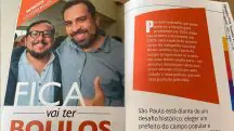 Guilherme Boulos e Toninho Vespoli - publicação Revista da Gente