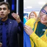 Montagem - Nikolas Ferreira e Janja Lula da Silva | Foto: Reprodução/Redes sociais