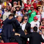 O ex-presidente dos Estados Unidos Donald Trump foi vítima de um atentado neste sábado, 13 | Foto: Reuters