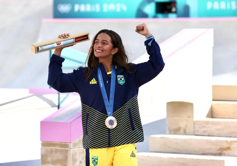 Skatista brasileira Rayssa Leal - Olimpíada de Paris 2024