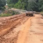 Foto mostra a situação da pavimentação da BR-319, em Manaus, capital do Amazonas