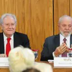 Ministro da Justiça, Ricardo Lewandowski, e o presidente Luiz Inácio Lula da Silva