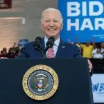 Joe Biden durante discurso