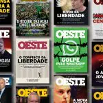Algumas das capas da Revista Oeste | Foto: Divulgação/Revista Oeste