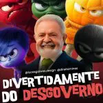 O meme diz respeito aos ‘divertidamentes do desgoverno’; trata-se de uma paródia do filme da Disney Divertida Mente 2, lançado em junho no Brasil | Foto: Reprodução/Instagram/@lucasgabriel.design
