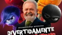 O meme diz respeito aos ‘divertidamentes do desgoverno’; trata-se de uma paródia do filme da Disney Divertida Mente 2, lançado em junho no Brasil | Foto: Reprodução/Instagram/@lucasgabriel.design