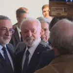 Embaixador da Argentina durante encontro com presidente Lula