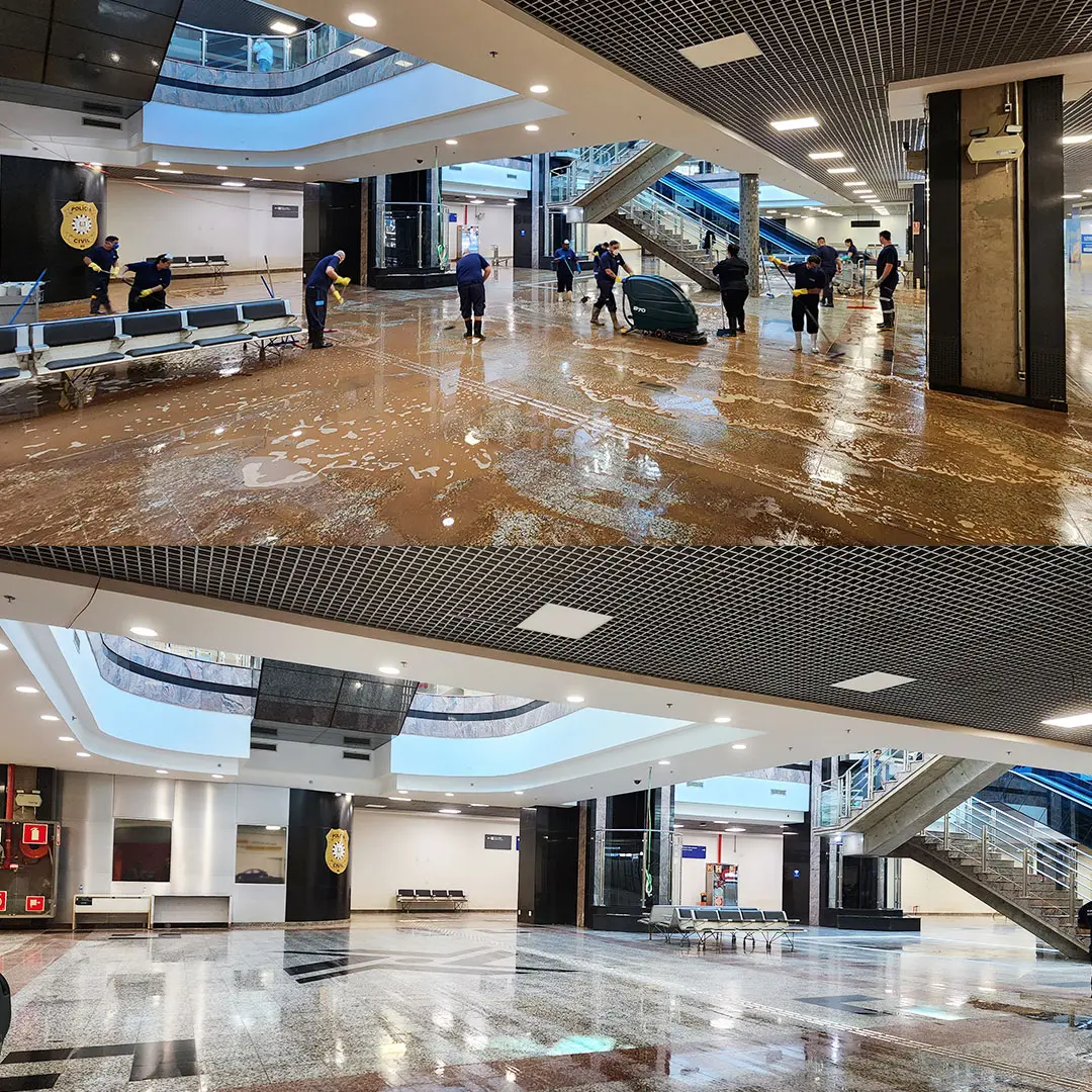 Concessionária mostrou antes e depois do Aeroporto de Porto Alegre | Foto: Divulgação/Fraport