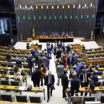 Imagem de sessão na Câmara dos Deputados