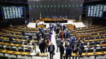 Imagem de sessão na Câmara dos Deputados