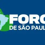 Logo do Foro de São Paulo, movimento de esquerda que parabenizou Nicolás Maduro pela vitória na eleição da Venezuela