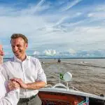Lula e Macrona caminho da Ilha do Combu - Belém - PA
