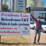 Imagens dos manifestantes em Brasília
