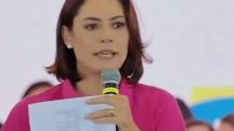 Michelle Bolsonaro discursa em evento do PL Mulher
