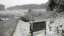 Neve em São Joaquim, em Santa Catarina no ano de 2013
