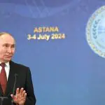 Presidente da Rússia, Vladimir Putin em Astana