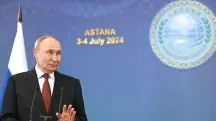Presidente da Rússia, Vladimir Putin em Astana