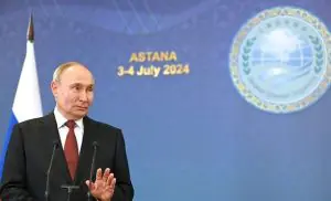 Presidente da Rússia, Vladimir Putin em Astana