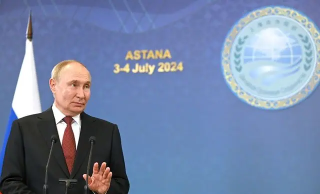 Presidente da Rússia, Vladimir Putin em Astana