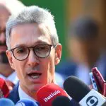 O governador de Minas Gerais, Romeu Zema, esteve na Residência Oficial em Brasília para tratar das dívidas dos Estados - 2/7/2024 | Foto: Ton Molina/FotoArena/Estadão Conteúdo