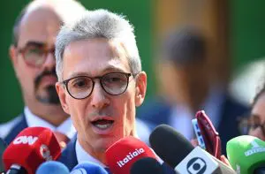 O governador de Minas Gerais, Romeu Zema, esteve na Residência Oficial em Brasília para tratar das dívidas dos Estados - 2/7/2024 | Foto: Ton Molina/FotoArena/Estadão Conteúdo