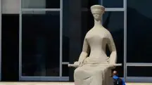 Estátua da Justiça em frente à sede do STF em Brasília