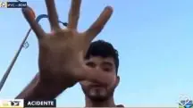 Lucas Carneiro Oliveira, conhecido como Lucas Paraíba, tentou impedir as filmagens da equipe | Foto: Reprodução/TV Mirante