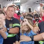 O momento da agressão foi registrado por assessores da pré-candidata | Foto: Reprodução/MBL