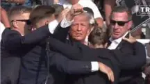 Donald Trump é retirado de comício por agentes do Serviço Secreto | Foto: Reprodução/Twitter/X