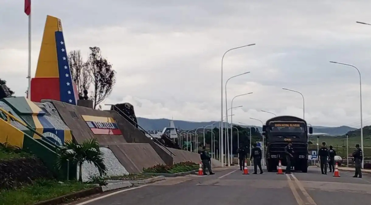 Fronteira com a Venezuela em Pacaraima, Roraima | Foto: Reprodução/Redes sociais