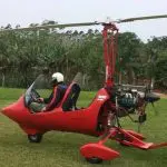 Girocóptero pilotado por Eliseu Hupalovski, em Santa Catarina | Foto: Reprodução/Facebook