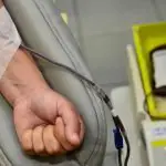 Hepatite A tem surto em Curitiba; imagem mostra braço humano, com bolsa de sangue ao lado