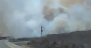 Região no norte de Israel atingida por foguetes do Hezbollah