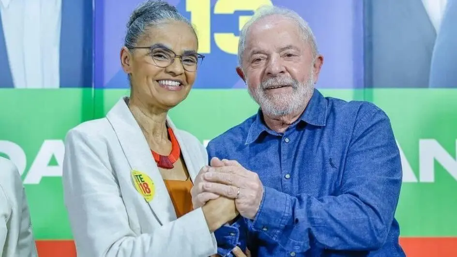 Marina Silva e Lula; com eles, o fogo avança sobre o Pantanal | Foto: Ricardo Stuckert/Equipe Lula