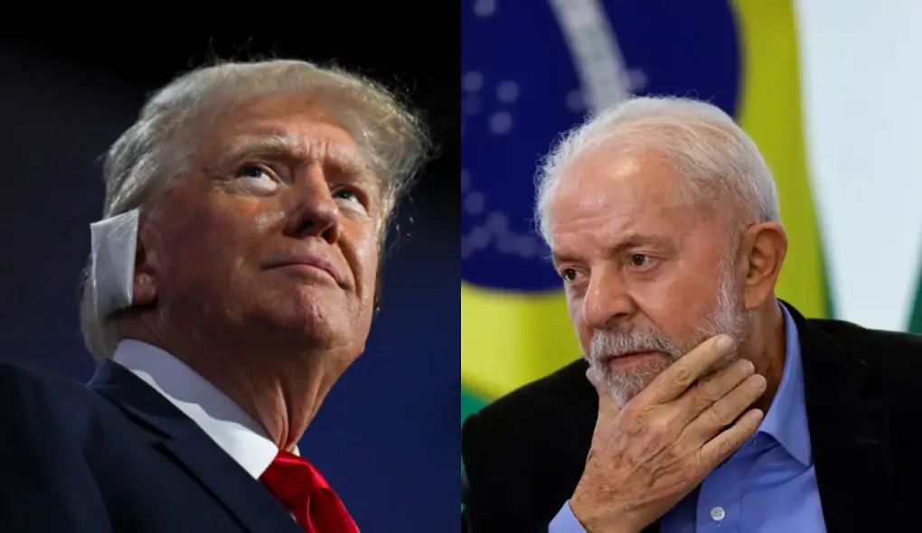 Donald Trump e Luiz Inácio Lula da Silva | Foto: Reprodução