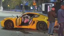 Porsche amarela envolvida atropela motociclista na Avenida Interlagos na madrugada desta segunda-feira, 29 | Foto: Reprodução/Internet