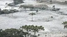 São Joaquim (SC) registrou geada nesta segunda-feira, 1º
