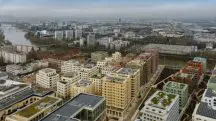 Vista panorâmica da Vila Olímpica de Paris, na França
