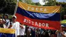 Protesto na Venezuela Lula