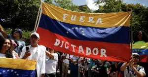Protesto na Venezuela Lula