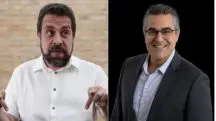 À esquerda, o candidato à Prefeitura de São Paulo Guilherme Boulos; à direita, Guilherme Bardauil Boulos, seu xará e candidato a vereador pelo Solidariedade | Foto: Reprodução/Redes sociais