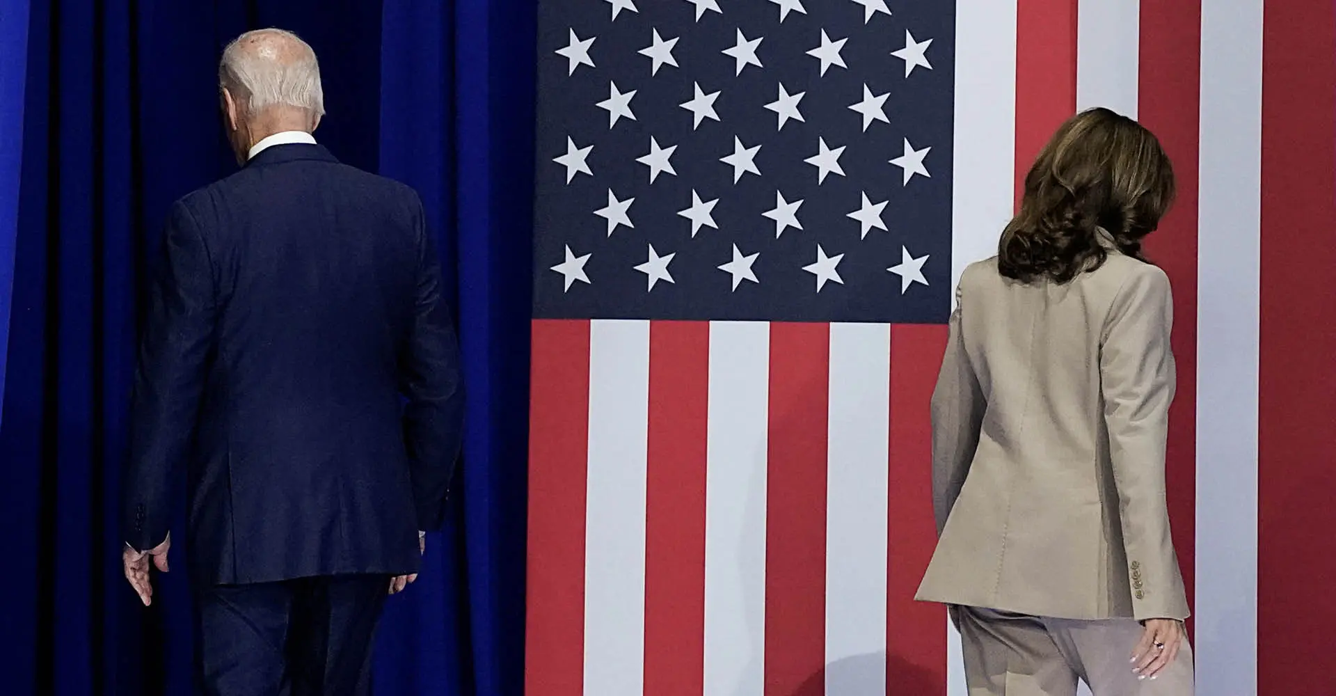 Joe Biden, atual presidente, e Kamala Harris, candidata à Presidência dos Estados Unidos | Foto: Reuters/Ken Cedeno