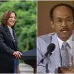Embora Kamala Harris não tenha vindo para o Brasil nos últimos quatro anos, seu pai não somente visitou o país como também palestrou suas teorias sobre economia e política | Foto: Montagem Revista Oeste/C-Span/@WhiteHouse