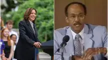 Embora Kamala Harris não tenha vindo para o Brasil nos últimos quatro anos, seu pai não somente visitou o país como também palestrou suas teorias sobre economia e política | Foto: Montagem Revista Oeste/C-Span/@WhiteHouse