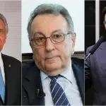 O governador Ronaldo Caiado (à esquerda), João Martins, presidente da CNA (centro) e João Roma, ex-ministro da Cidadania (direita) | Foto: Reprodução/Redes sociais