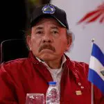 Daniel Ortega, ditador da Nicarágua, participa da cúpula de Alba, em Caracas, Venezuela (24/4/2024) | Foto: Leonardo Fernandez Viloria/Reuters