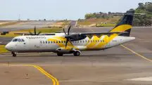 Modelo do ATR-72, avião que caiu em Vinhedo (SP)