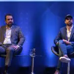 Guilherme Boulos e Pablo Marçal durante debate no Estadão