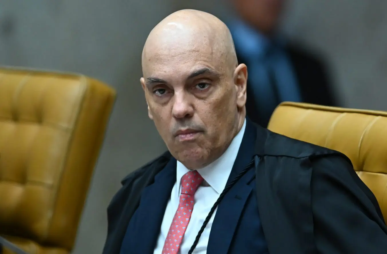 Moraes, em sessão que resultou na ordem de soltura do ex-diretor-geral da Polícia Rodoviária Federal (PRF) Silvinei Vasques - 8/8/2024 | Foto: Ton Molina/FotoArena/Estadão Conteúdo