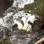 De acordo com o especialista em aviação Joselito de Sousa, a forma como o avião caiu, em posição horizontal, se chama ‘parafuso chato’ | Foto: Reprodução/Redes sociais